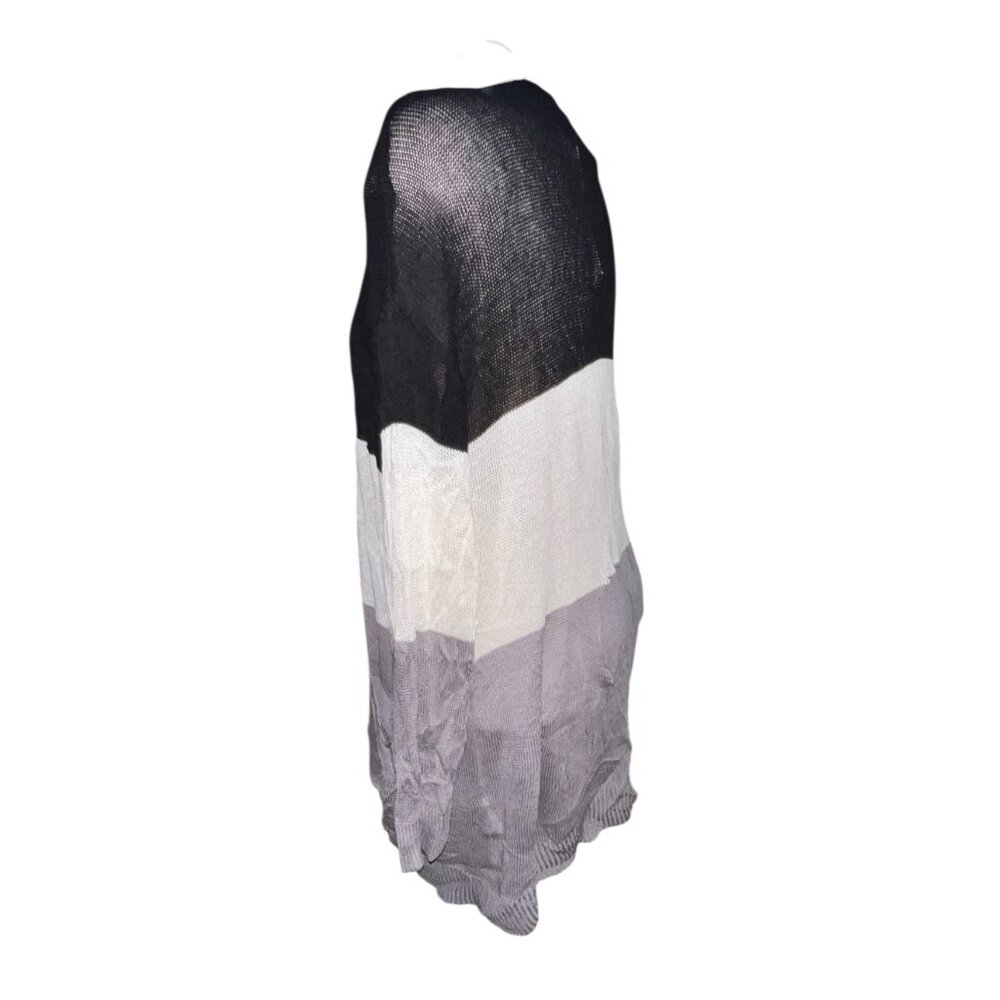 BloomChic Open Front Lightweight Color Block Cardigan Sz 12 (Large) Womens Pocke - Picture 4 of 11